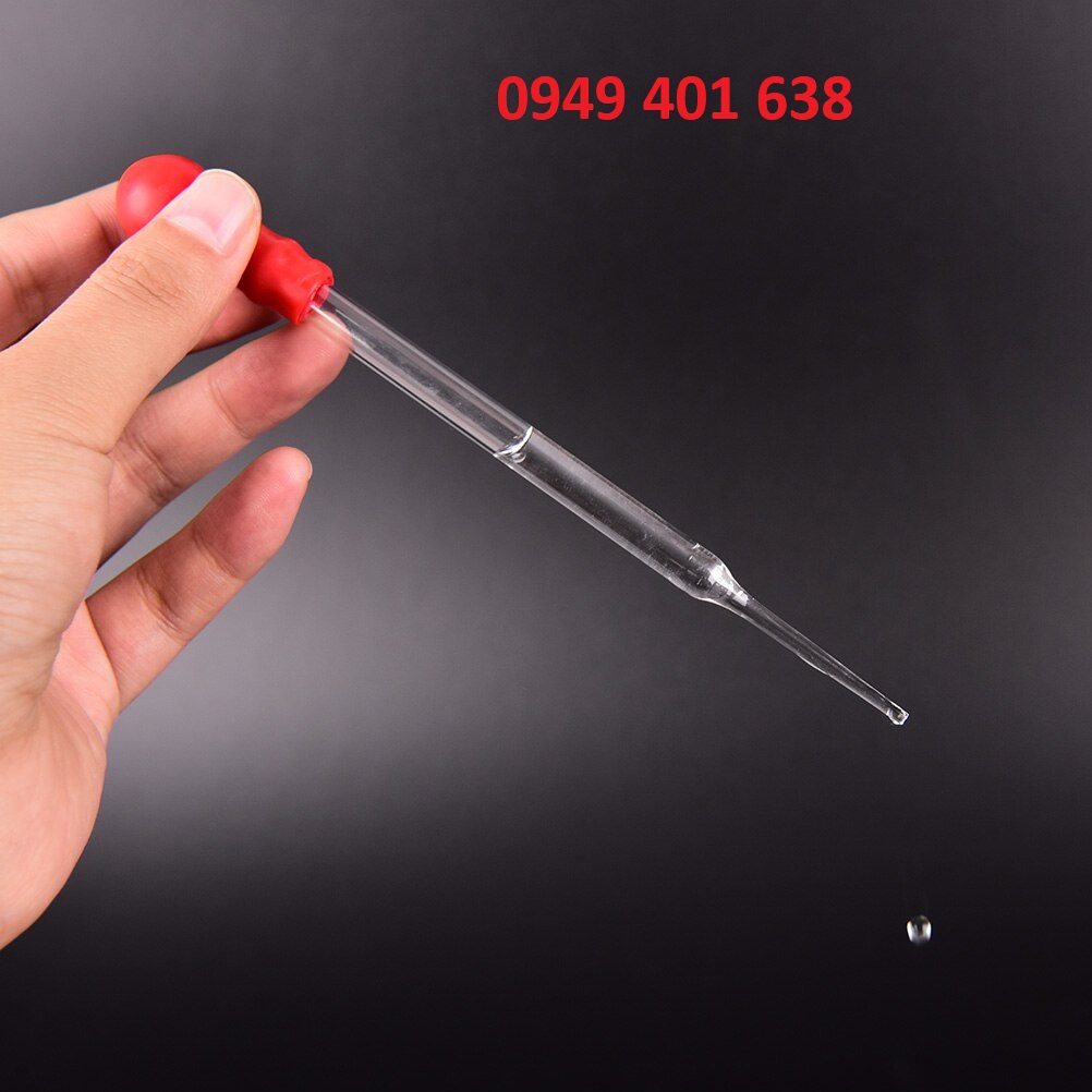 pipet thủy tinh dài 15cm