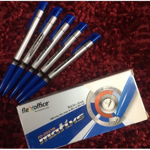 Hộp 20 Bút bi flexoffice  nét to FO - 024