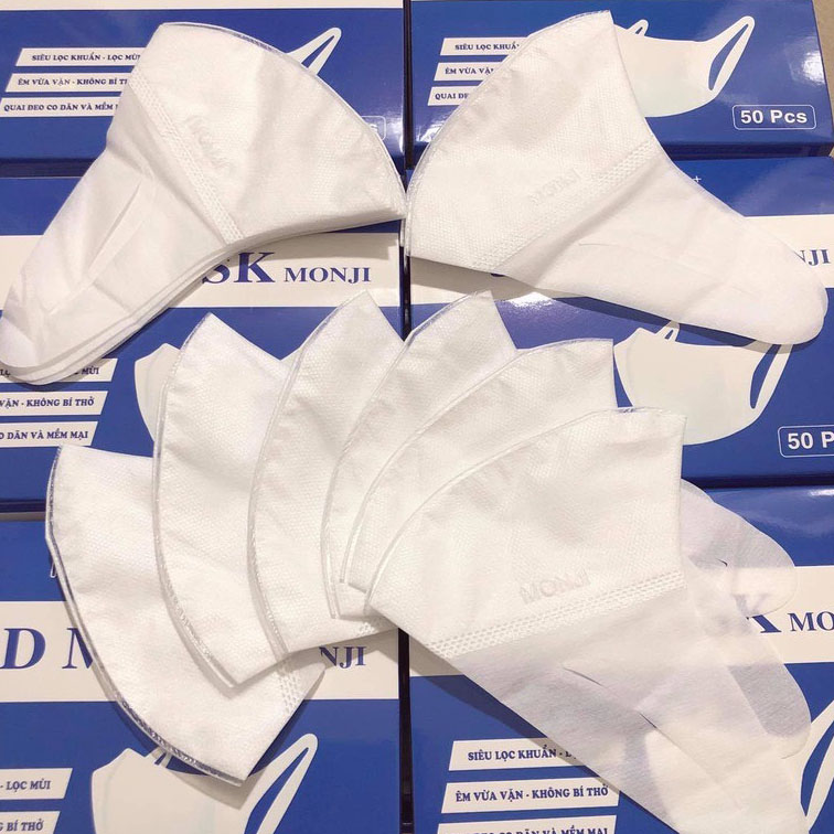Khẩu trang 3D Mask MONJI cao cấp chính hãng kháng khuẩn công nghệ nhật bản