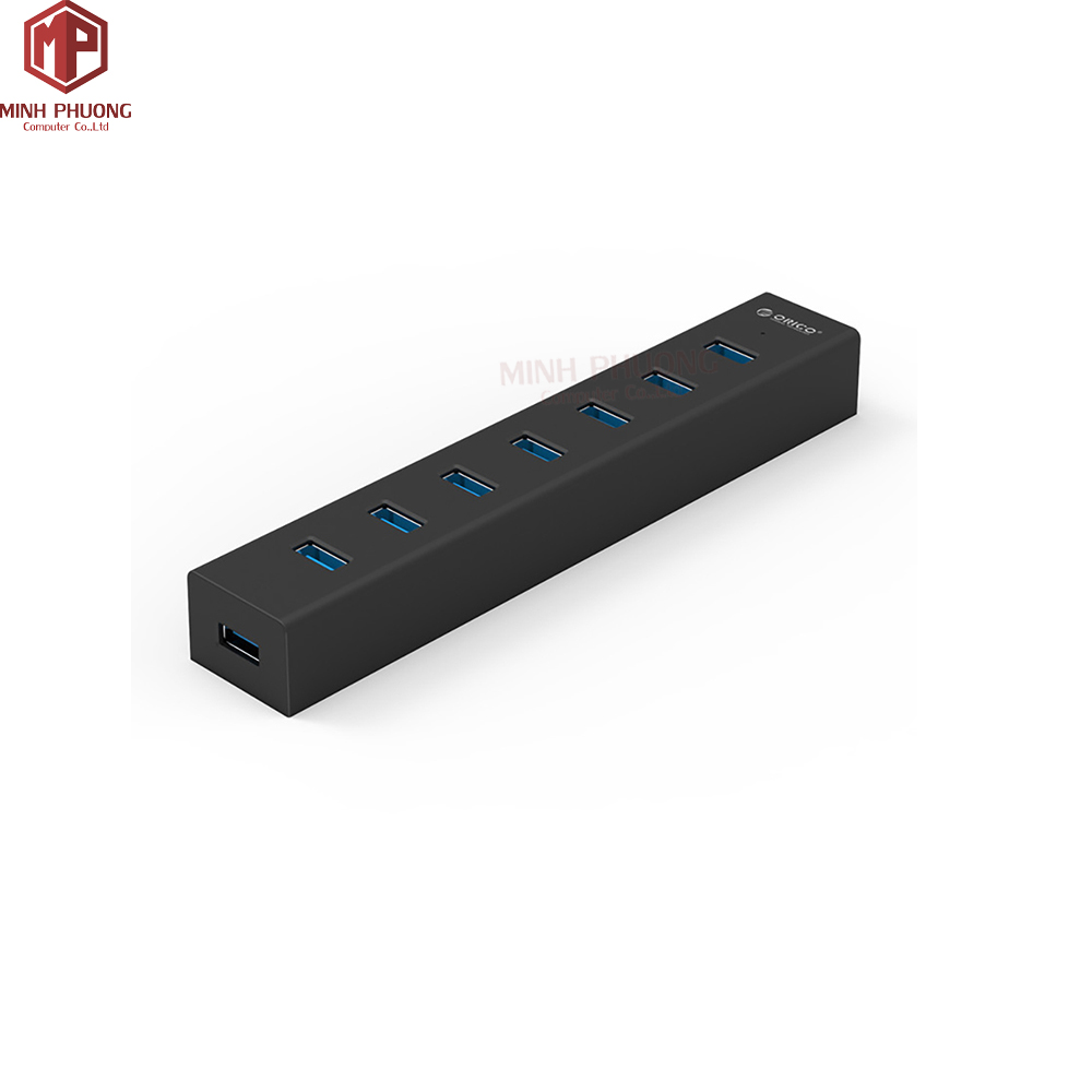 Bộ chia usb hub 7 cổng usb 3.0 orico h7013-u3-ad-bk