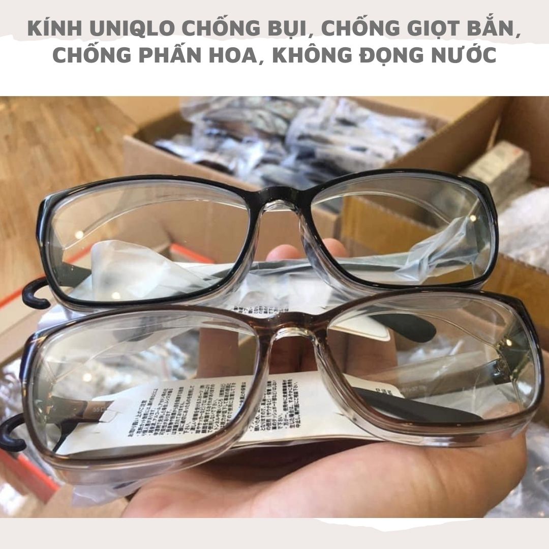 KÍNH Uniqlo Nhật Bản chống giọt bắn chống bụi chống phấn hoa