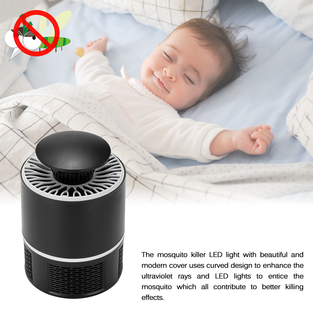Muỗi diệt côn trùng LED Light Light Fly Fly Zapper bẫy đèn kiểm soát dịch hại