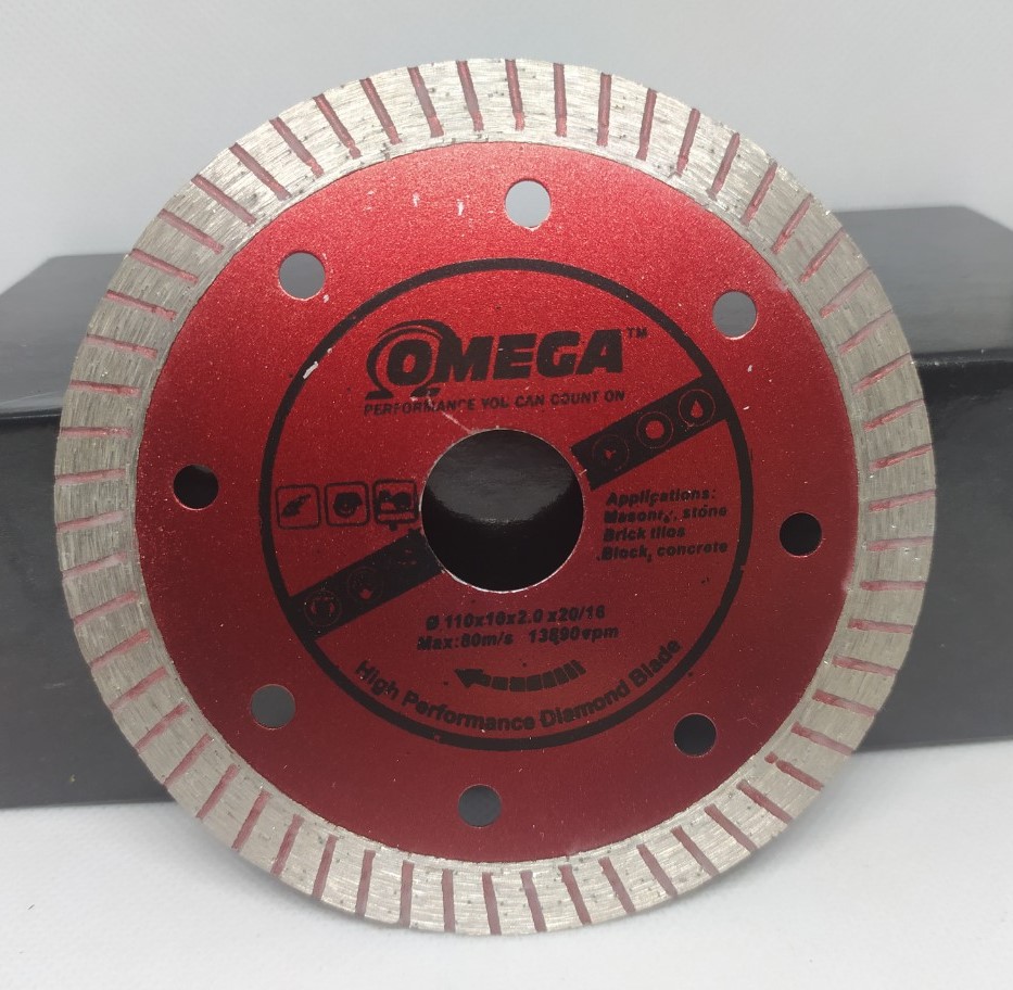 cOMBO 10 lưỡi, Lưỡi Cắt Đá,lưỡi cắt gạch, Lưỡi cắt bê tông Đa Năng Omega 110