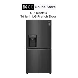 Tủ lạnh LG French Door  màu đen UVnano 496L - GR-D22MB - Chính hãng