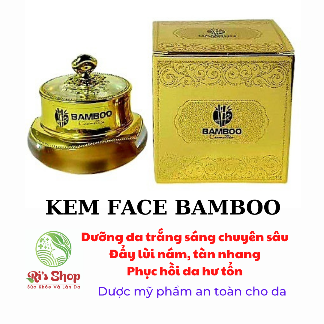 KEM FACE DƯỢC MỸ PHẨM BAMBOO - DƯỠNG DA TRẮNG HỒNG - ĐẨY LÙI NÁM TÀN NHANG CHỐNG NẮNG - NHANH CHÓNG PHỤC HỒI DA HƯ TỔN