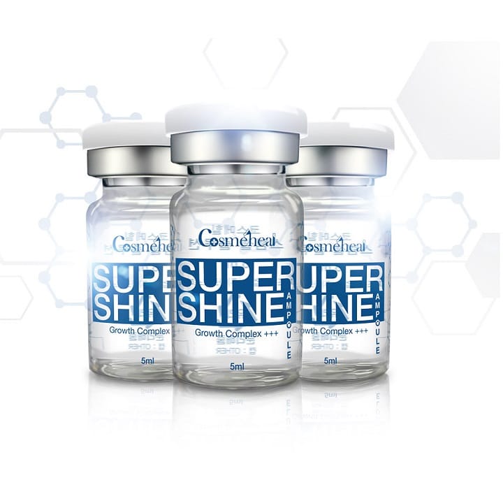 Tế Bào Gốc Căng Bóng Da CosmeHeal Super Shine Ampoule hộp 4 lọ Hàn Quốc