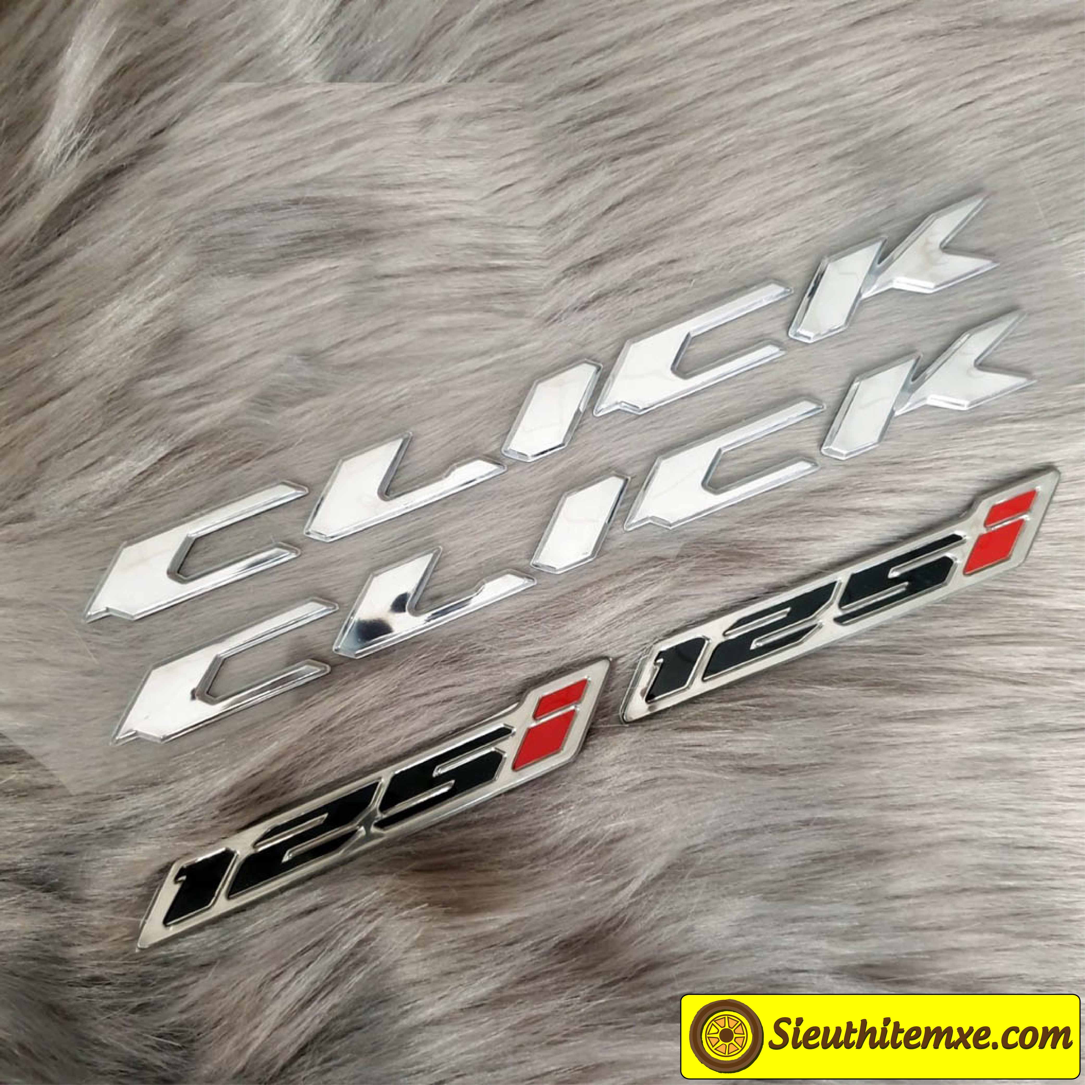 Tem chữ nổi click 125i và 150i siêu bền màu, siêu dính - hàng 1.1