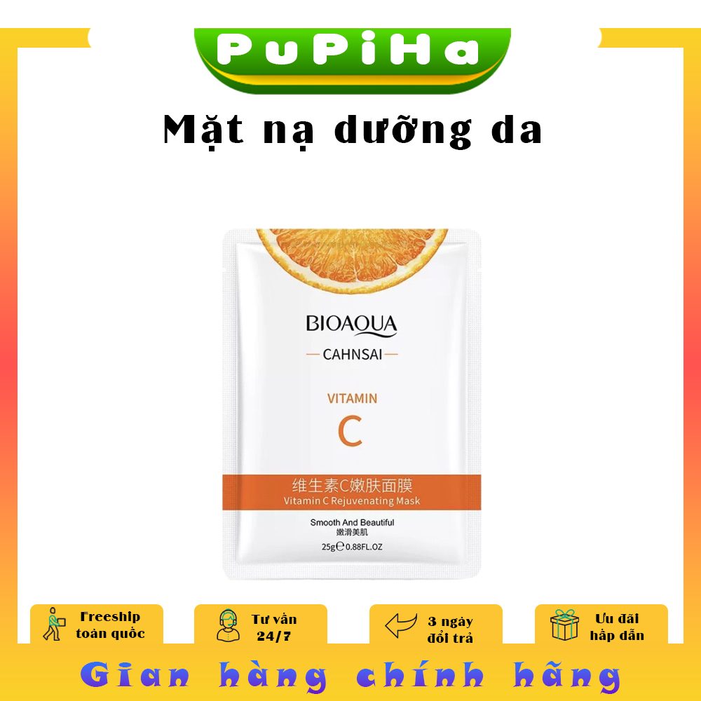 Mặt nạ trái cây cấp ẩm mờ thâm dưỡng da làm sa mềm mịn cải thiện làn da khoẻ mạnh mặt nạ VITAMIN C nội địa trung GIAO MẪU NGẪU NHIÊN