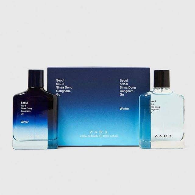 🐳SET NƯỚC HOA NAM ZARA SEOUL 532-8 VÀ SEOUL 532-8 WINTER (Hàng Châu Âu)