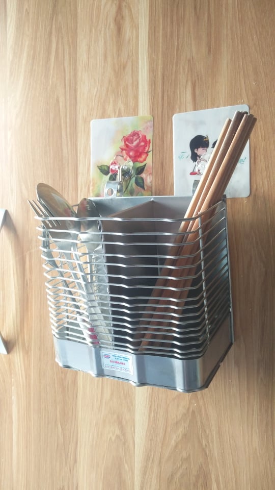 Ống đựng đũa muỗng thìa inox cao cấp
