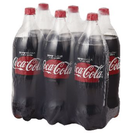 6 chai coca - cola zero không đường 1,5 lít