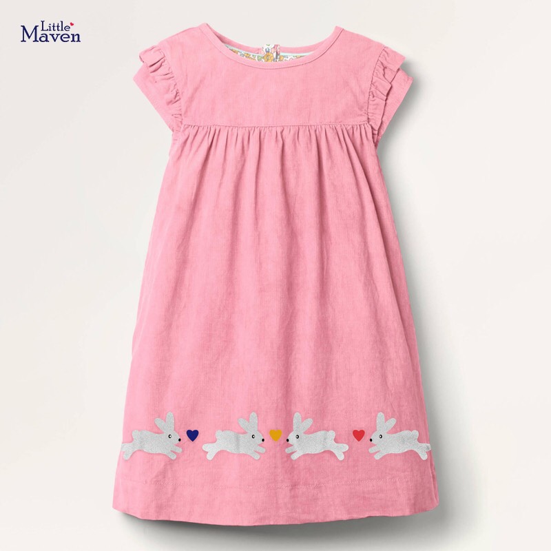 Đầm thun little maven 2-7t