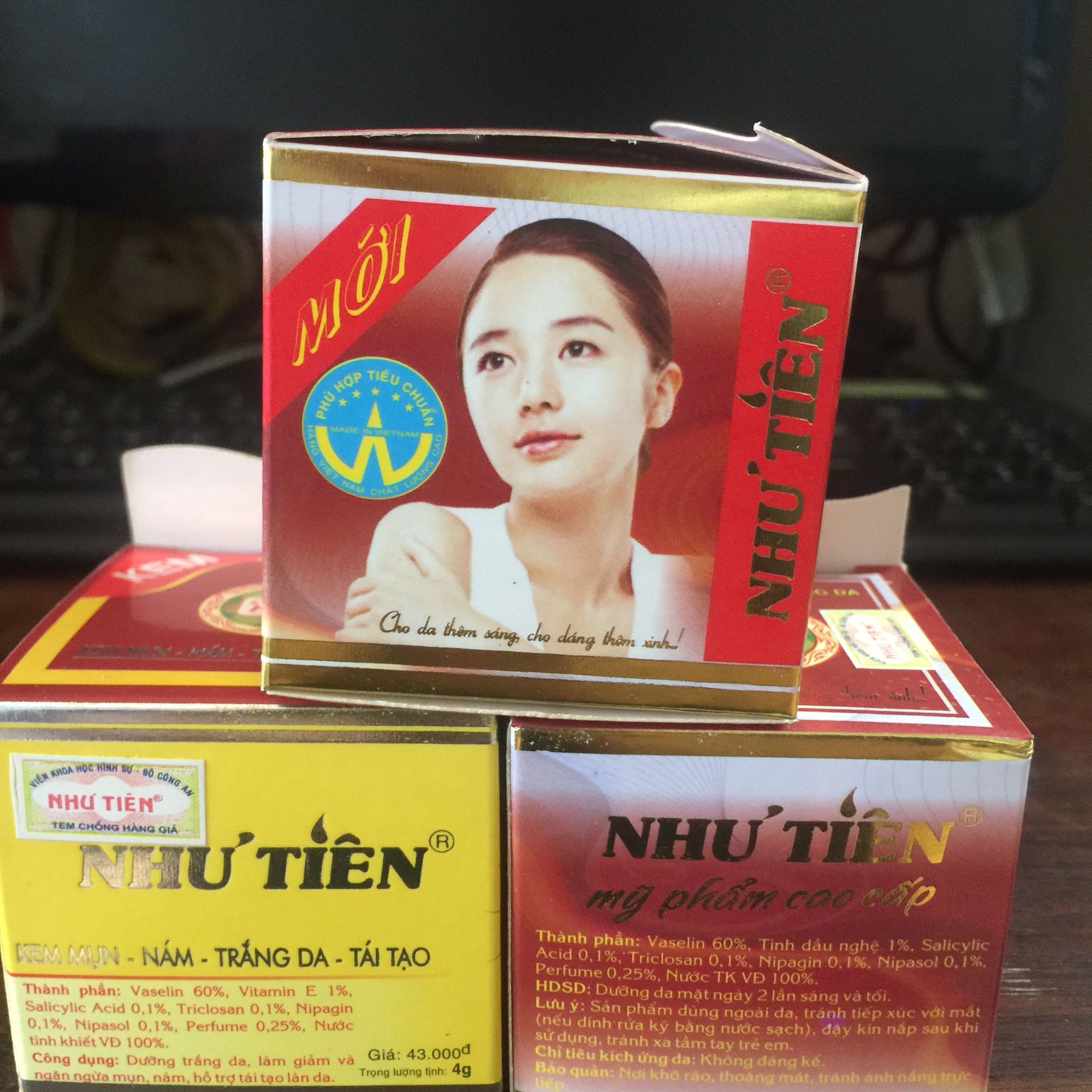 Kem mụn, trắng da Như Tiên 4g