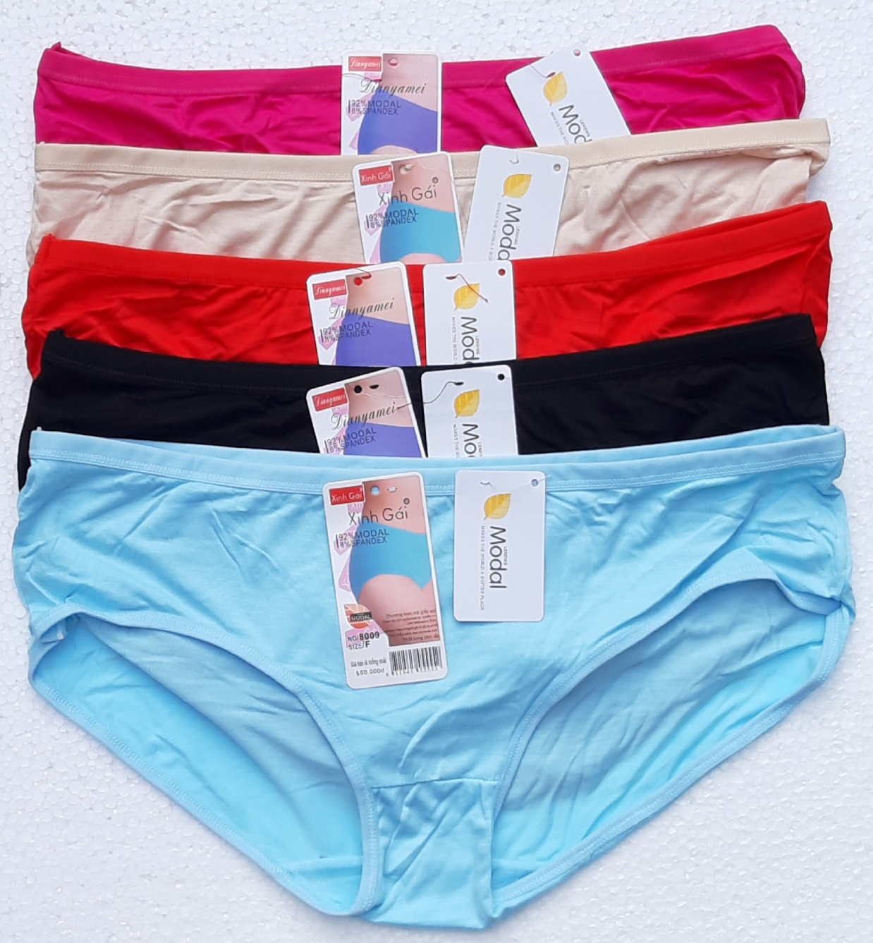 [75 đến 95kg] 5 Quần Lót nữ Big Size 80cm đến 110cm 100% Thun Cotton Lạnh Cao Cấp ( shop giao màu ngẫu nhiên)