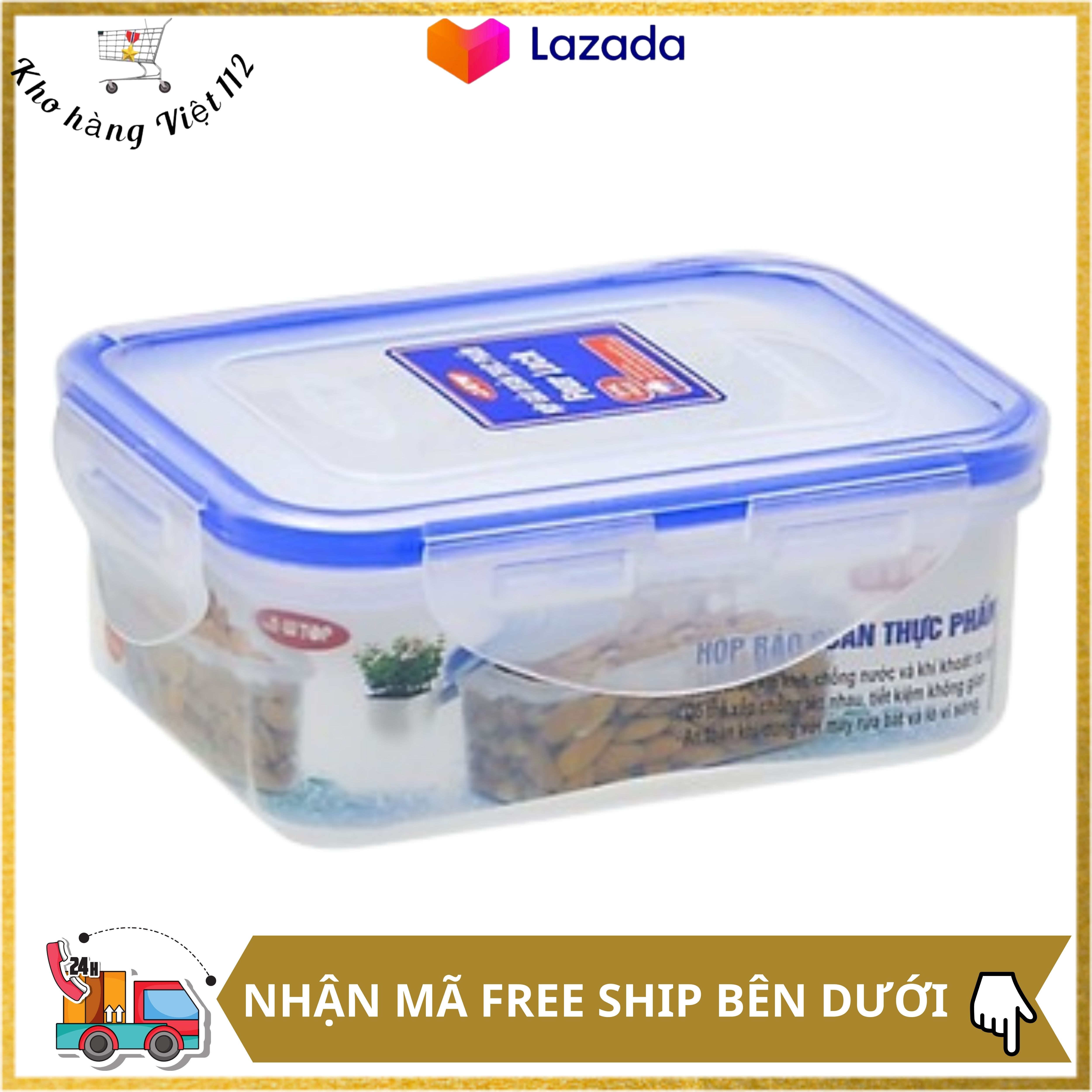 Hộp bảo quản thực phẩm Four Lock 300ml