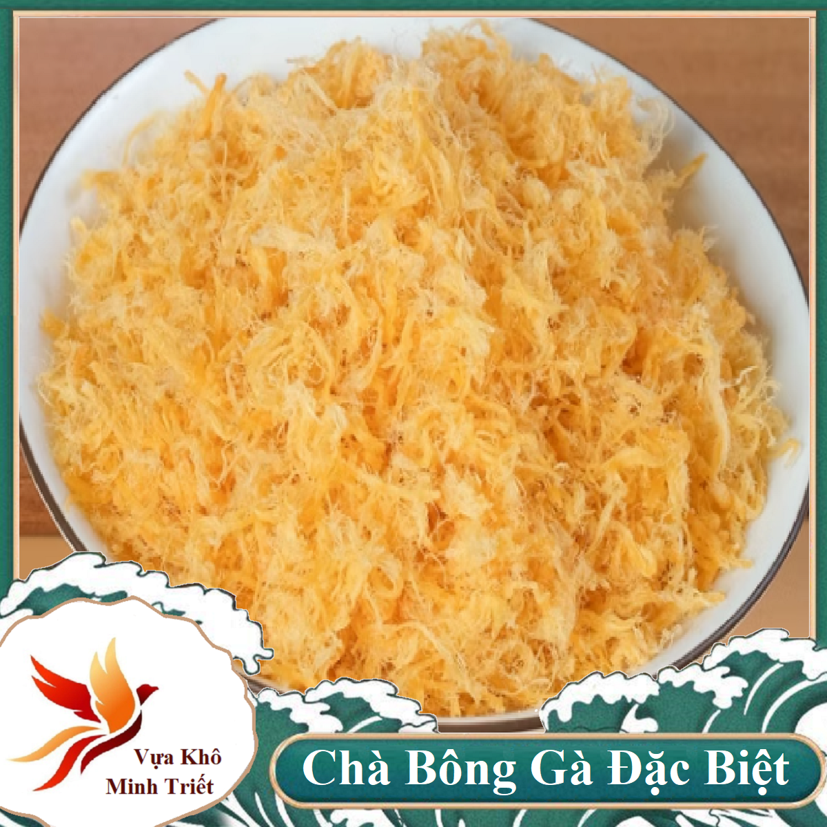 1 kg chà bông gà thơm ngon chất lượng- từ thịt ức gà tươi ngon minh triết