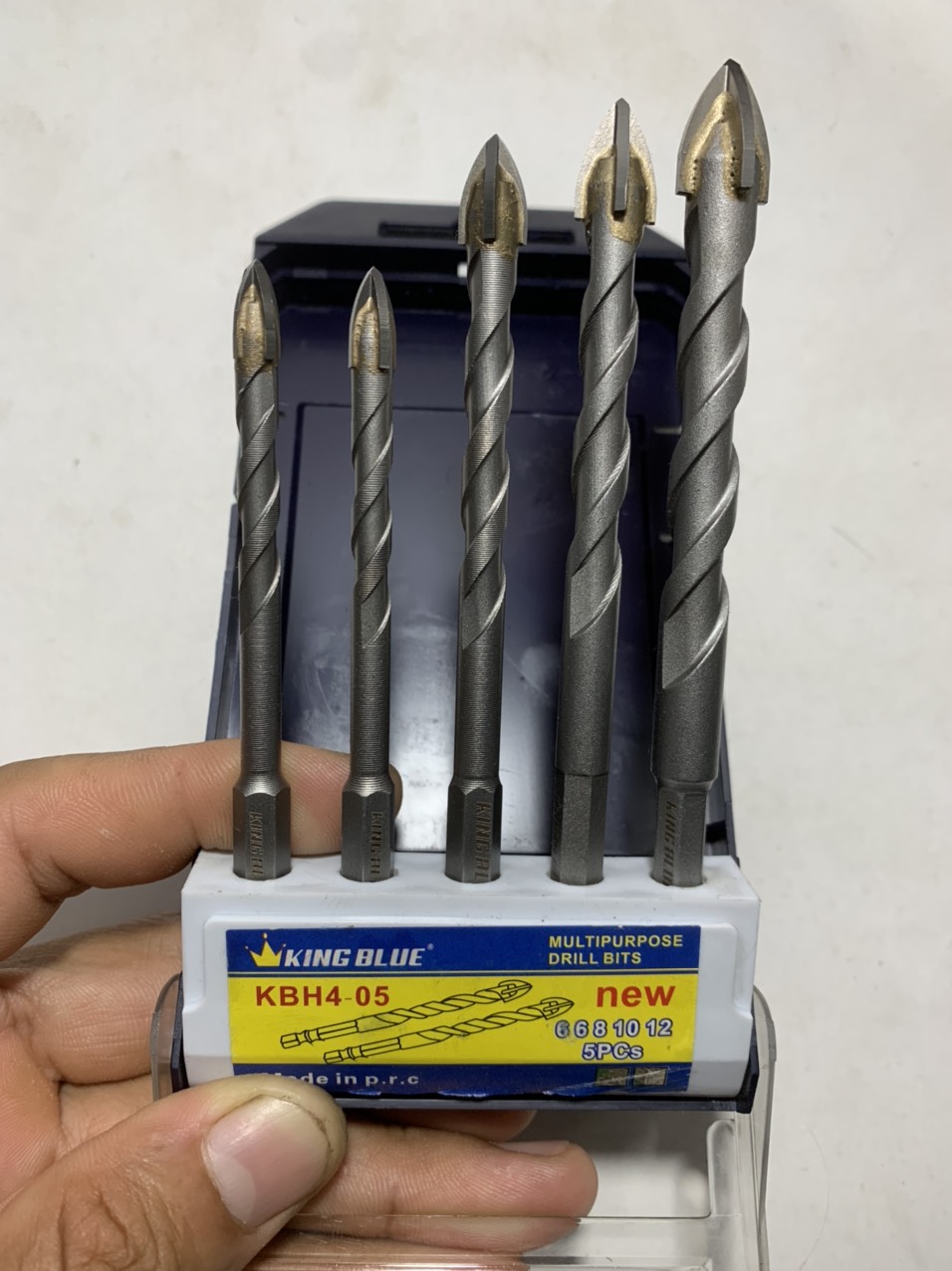 Bộ mũi khoan đa năng chữ thập 6ly 6ly 8ly 10ly 12ly chính hãng King Blue chất lượng cao
