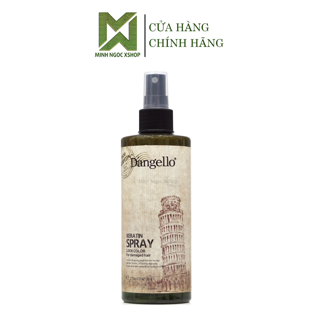 Xịt dưỡng Dangello Keratin 250ml phục hồi chống cháy tóc chính hãng