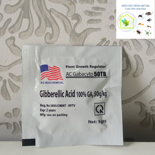 Phân Bón Lá GA3 5gr gói viên sủi, Gibber 50TB