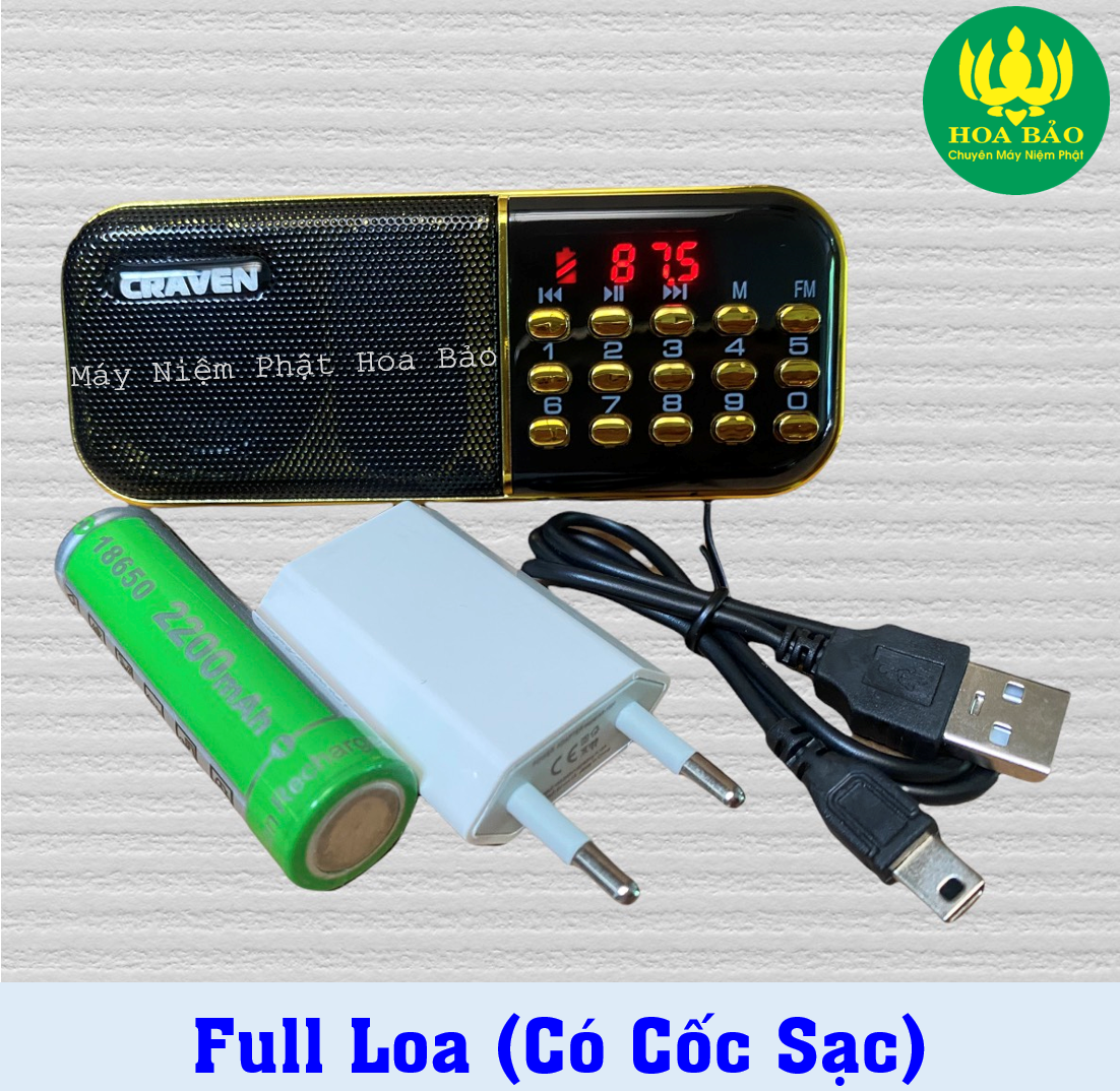 COMBO MÁY GIẢNG PHÁP CRAVEN 25A  (Máy 1pin) + THẺ NHỚ BÀI GIẢNG RẤT HAY