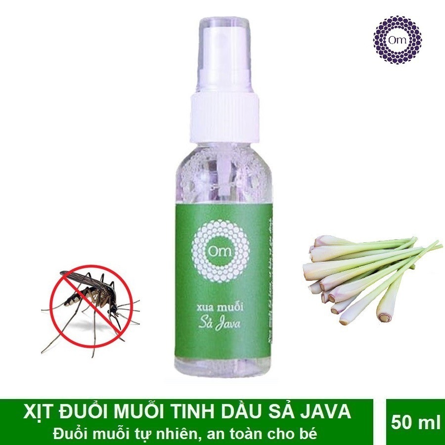 Tinh dầu xua muỗi sả java 50ml – om fountain
