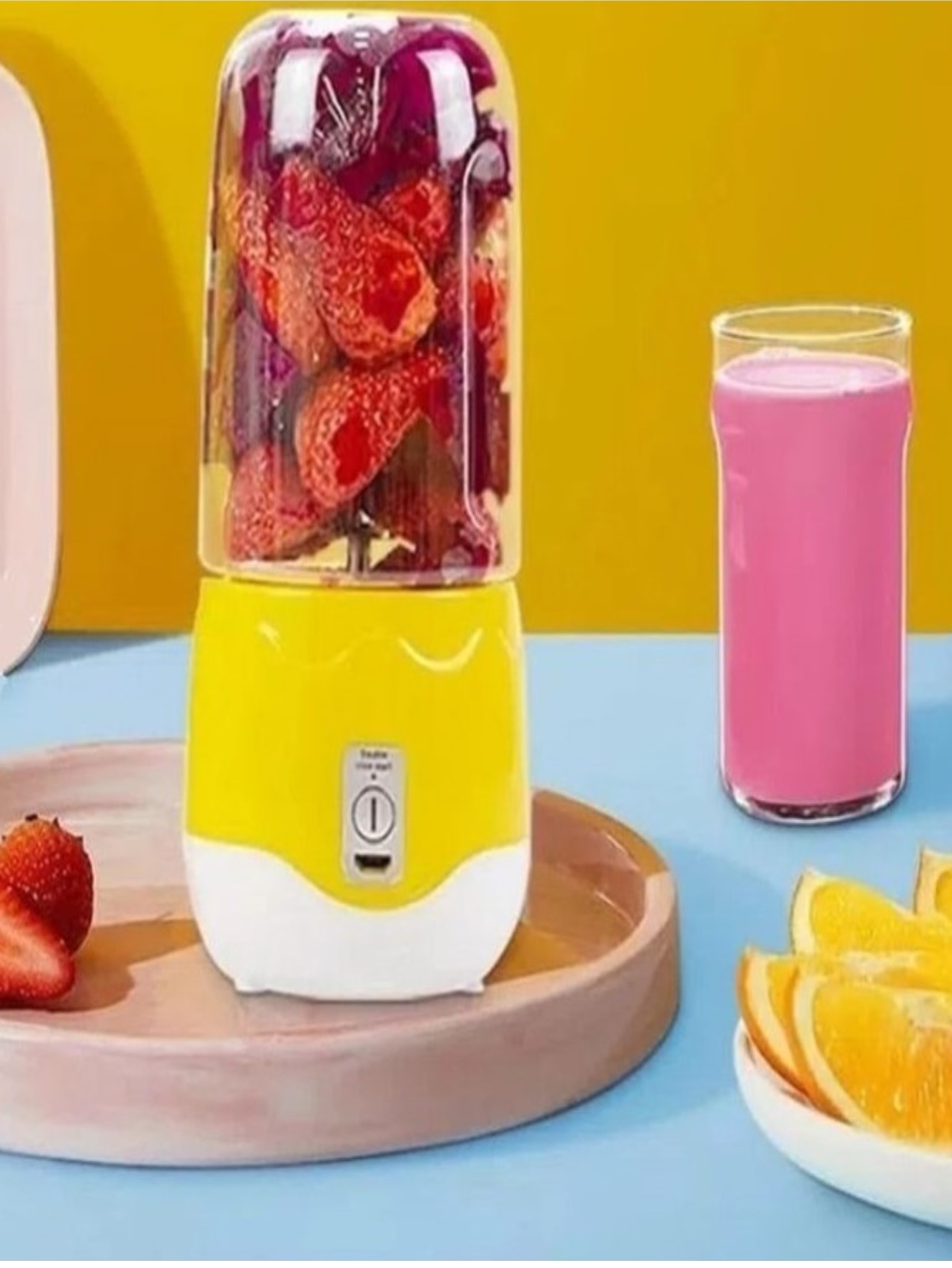 MÁY XAY TÍCH ĐIỆN H-688 , DUNG TÍCH 400 ML ( MẪU VỊT VÀNG )