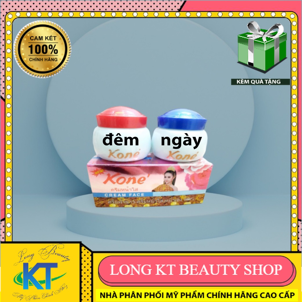 [Cửa hàng Mỹ Phẩm Kone Thái Lan - Chính Hãng] Kem Face Ngày và Dêm Hàng chinh hãng Kone Bộ Đôi Kem Dưỡng Trắng Mịn & Bảo Vệ Da Toàn Diện Ngày&Đêm Kone