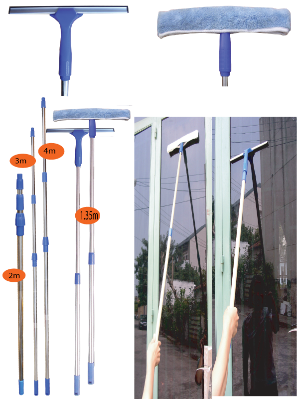 Cây Lau kính và gạt nước inox xin HOMEINNO- Hàng chính hãng