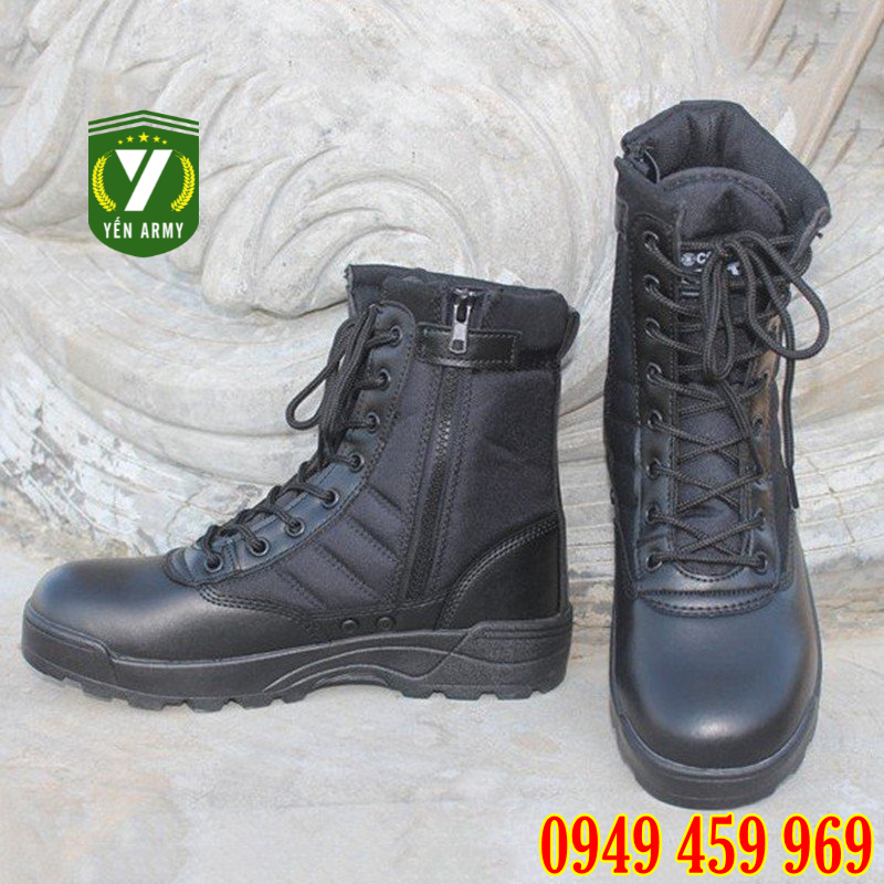 Giày Lính Cao Cổ Swat Chuyên Dụng - Giày Bốt Nam Nữ Phong Cách Lính Mỹ Full Size 36-44