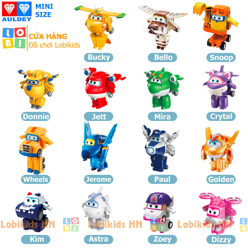 Đội bay siêu đẳng superwings mini siêu cấp biến hình robot - Lobikids