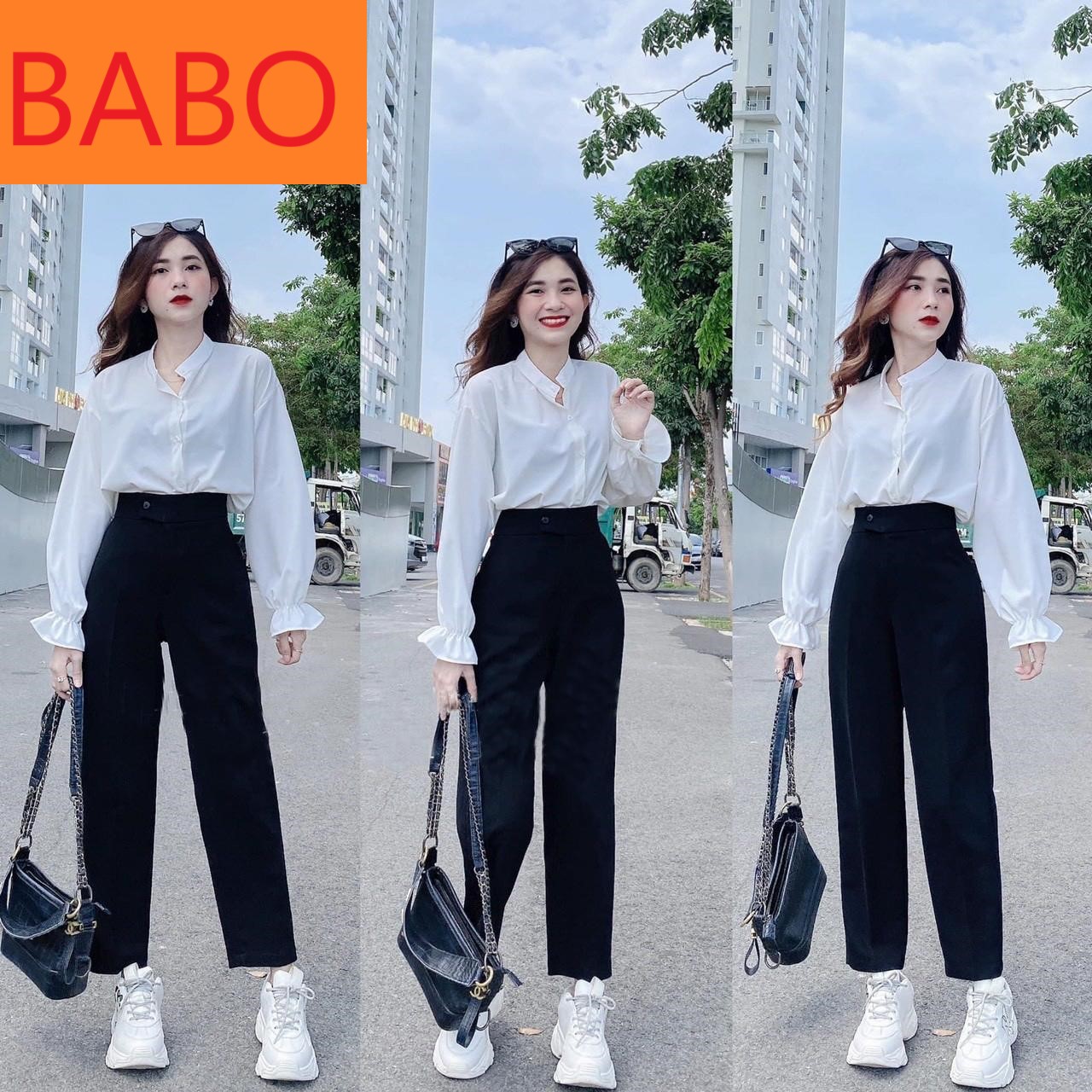 [ FREESHIP, NÚT NGANG ] QUẦN TÂY NỮ LƯNG CAO HỌC SINH NÚT NGANG, QUẦN ÂU HỌC SINH NỮ, QUẦN TÂY NỮ ĐI HỌC ĐEN LƯNG CAO, PHOM ĐẸP DÁNG TRẺ TRUNG ,THỜI TRANG