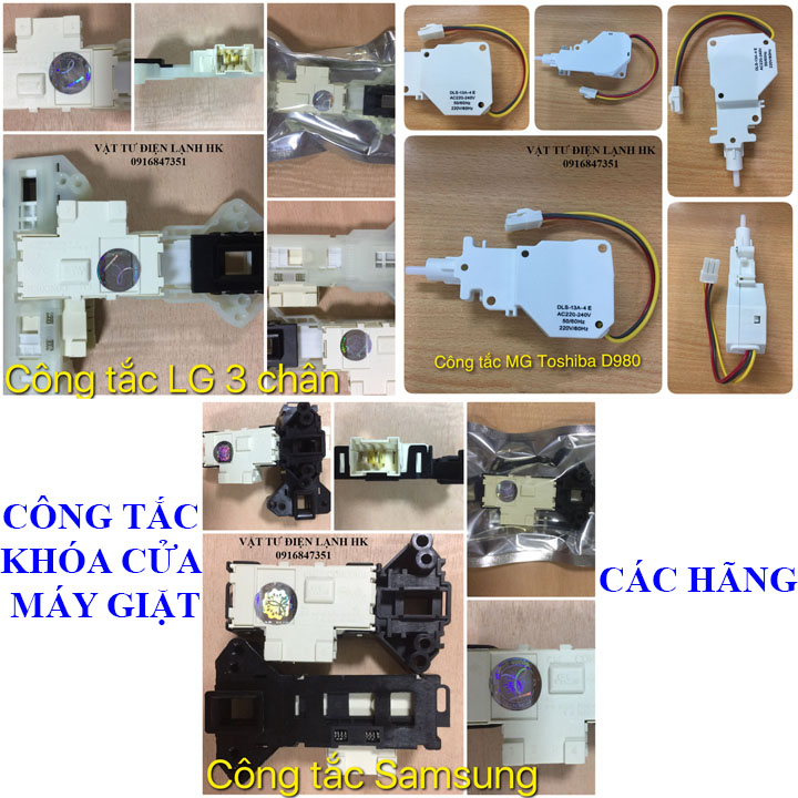 Công tắc cửa máy giặt các hãng LG SAMSUNG TOSHIBA. (chọn đúng loại khi đặt hàng) - Khóa cửa các loại - CTC samsung- LG- TOSHIBA-