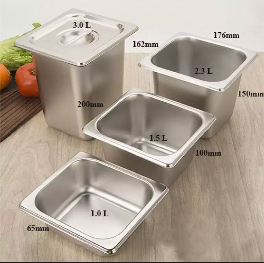 Khay Buffet 1/6 Inox Cao cấp