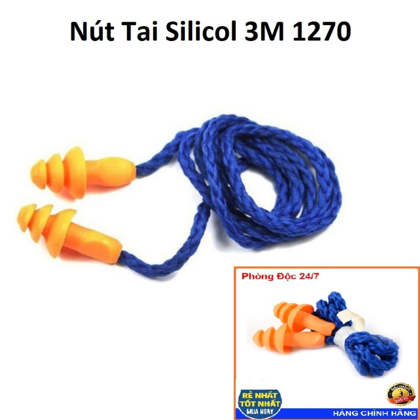 Combo 10 nút bịt tai 3m,nút bịt tai chống tiếng ồn công trường