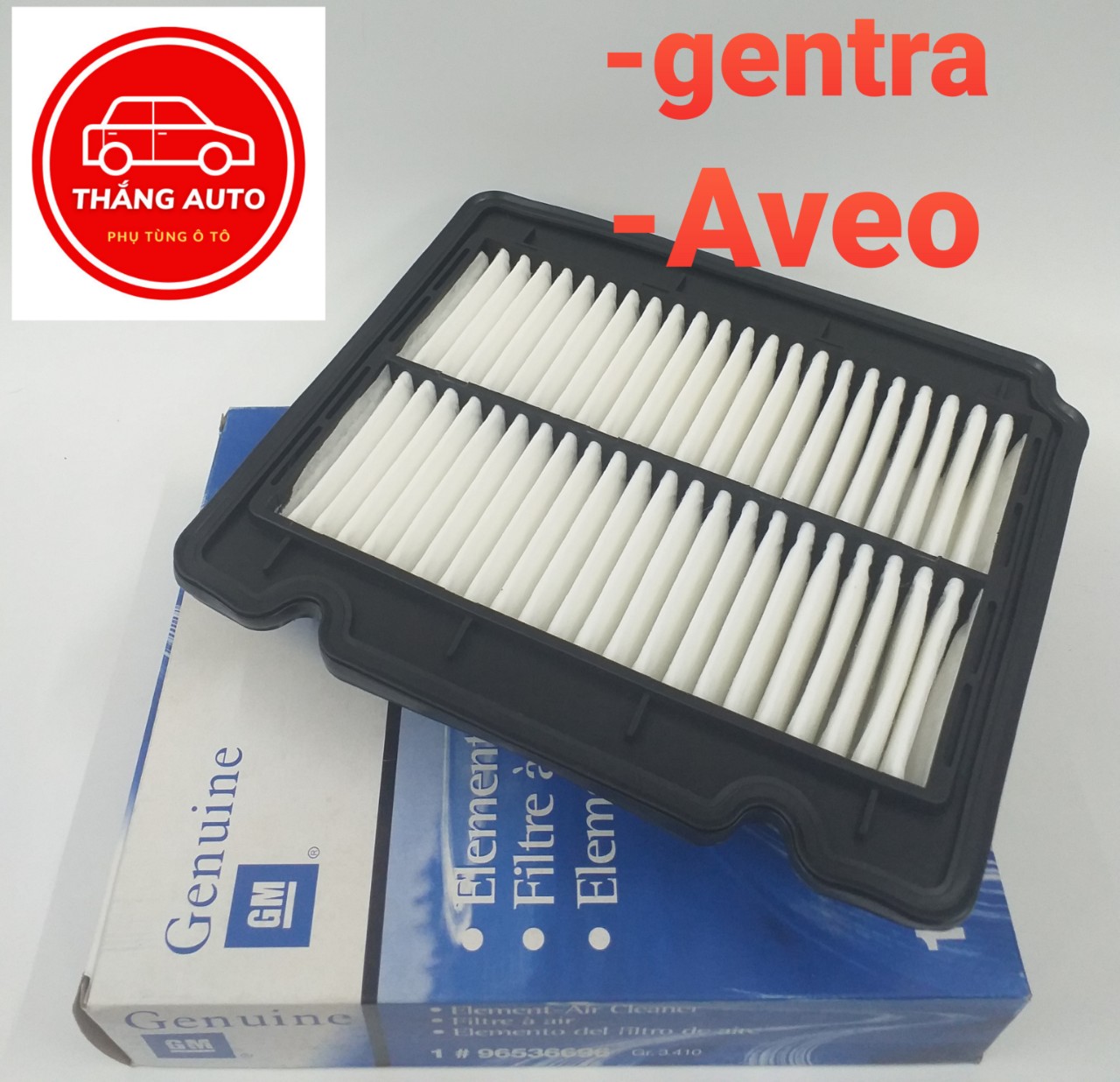 Lọc gió động cơ gentra, aveo Mã 96536696 Lọc gió máy gentra , Lọc gió máy