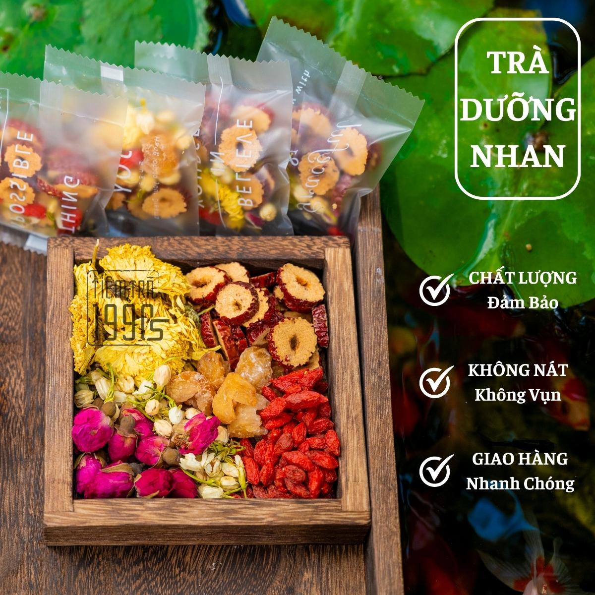 Trà dưỡng nhan 6 vị trà thảo mộc tiệm trà 1990s