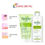 Combo Sữa rửa mặt Simple Refreshing Facial Wash (150ml) + Nước tẩy trang Simple Micellar Water (200ml)