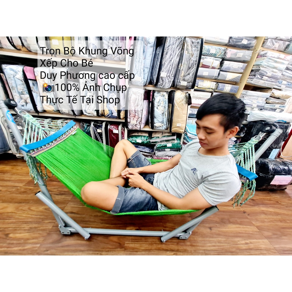 ✅⭐ trọn bộ khung võng cho bé duy phương, combo khung võng em bé kèm võng lưới giá ưu đãi ⭐ - shop nệm tốt