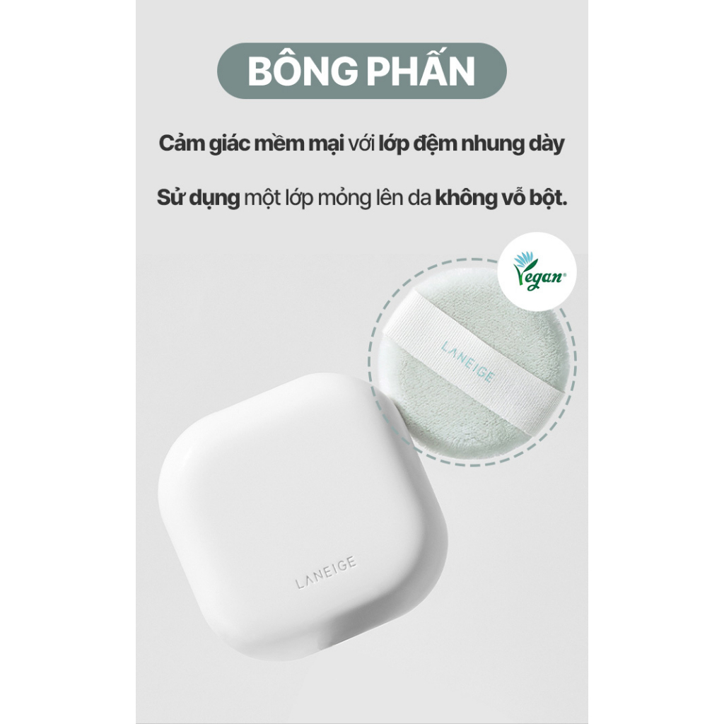 Phấn phủ dạng bột mịn Laneige Neo Essential Blurring Finish Powder 7G