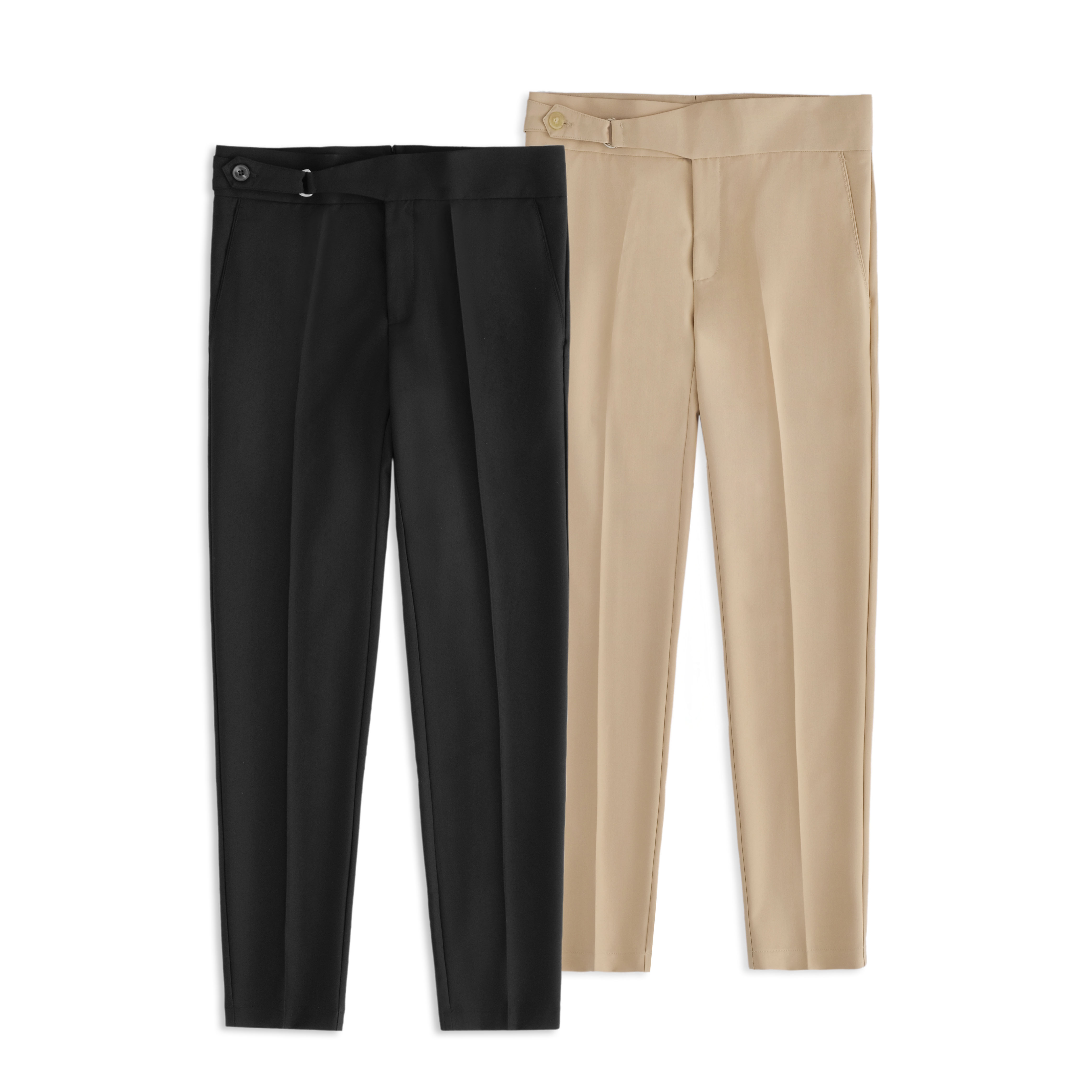 Quần Âu Nam Cạp Trung LEDOR Sidetab D form slim fit, trưởng thành, Sang trọng