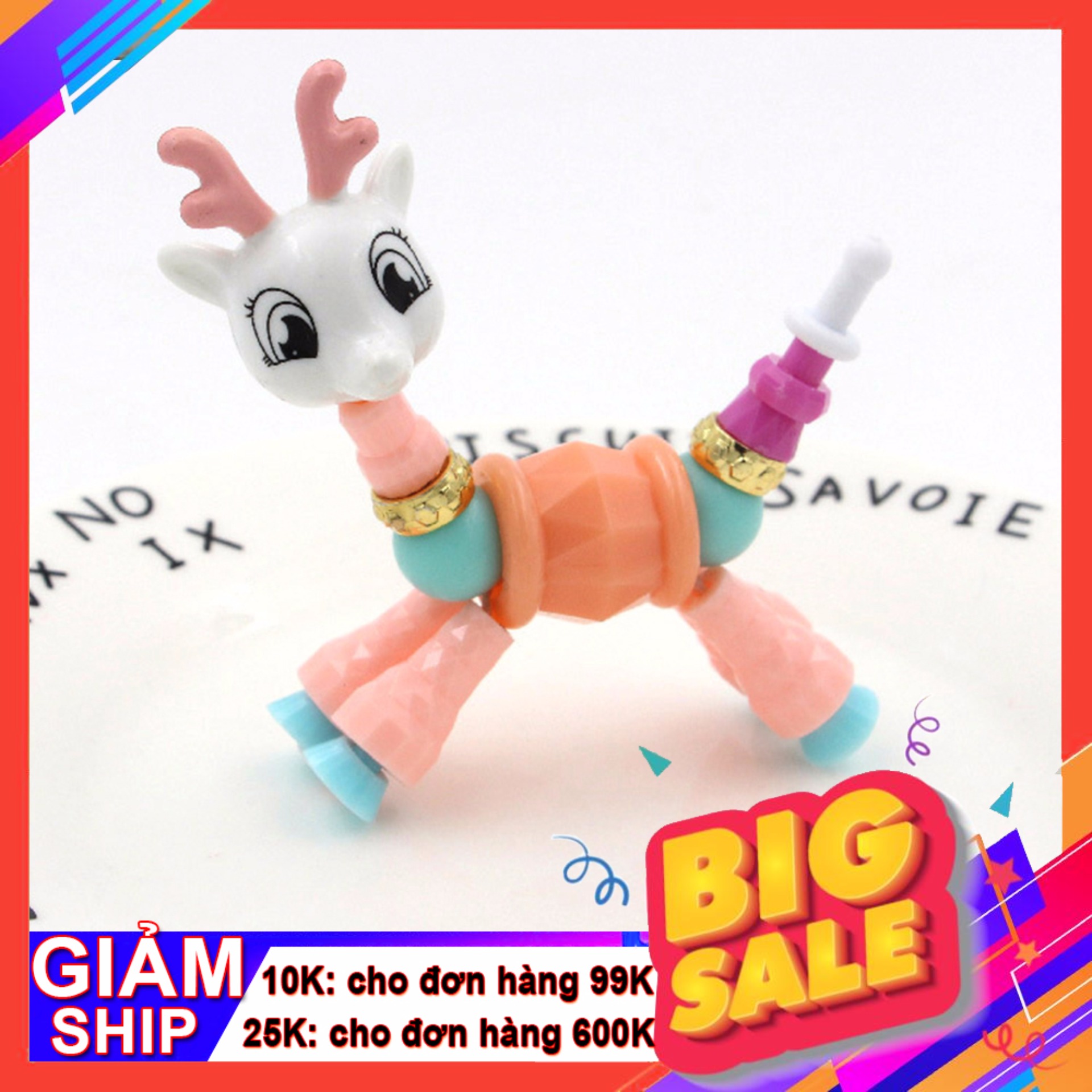 [Q9-HCM]Vòng Đeo Tay Biến Hình Twisty Petz - đồ chơi Thú cưng dễ thương cho bé - Hươu - New4all
