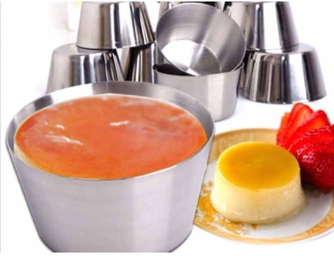 Khuôn làm cupcake, bánh flan, rau câu inox - khuôn đa năng