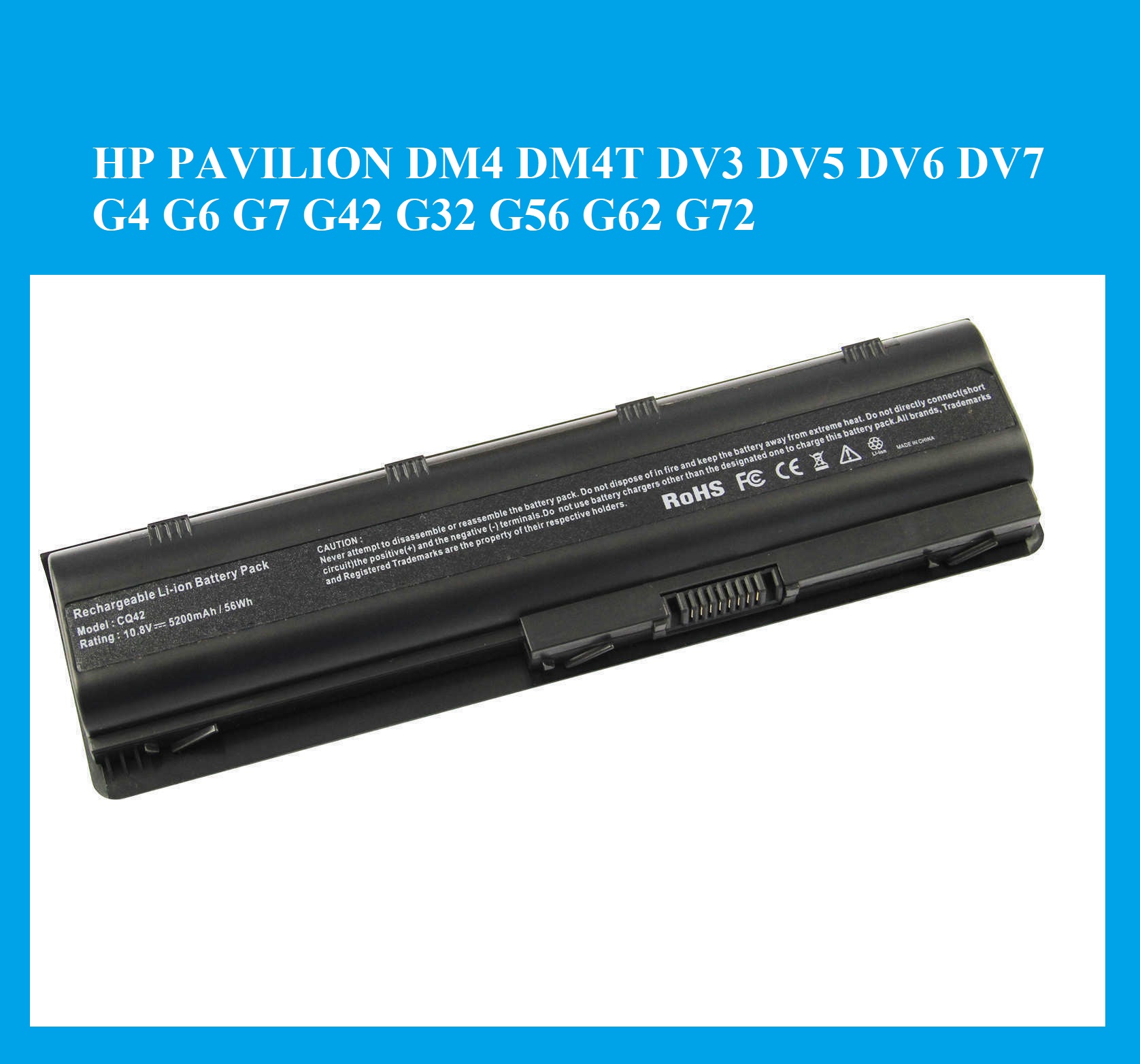 💥 pin laptop hp pavilion dm4 dm4t dv3 dv5 dv6 dv7 g4 g6 g7 g42 g32 g56 g62 g72