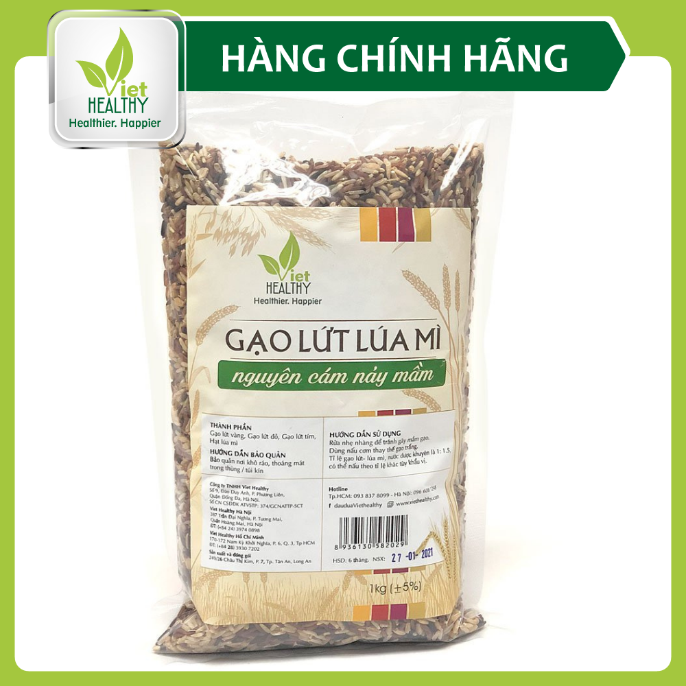 Gạo lứt lúa mì nguyên cám nảy mầm 1kg