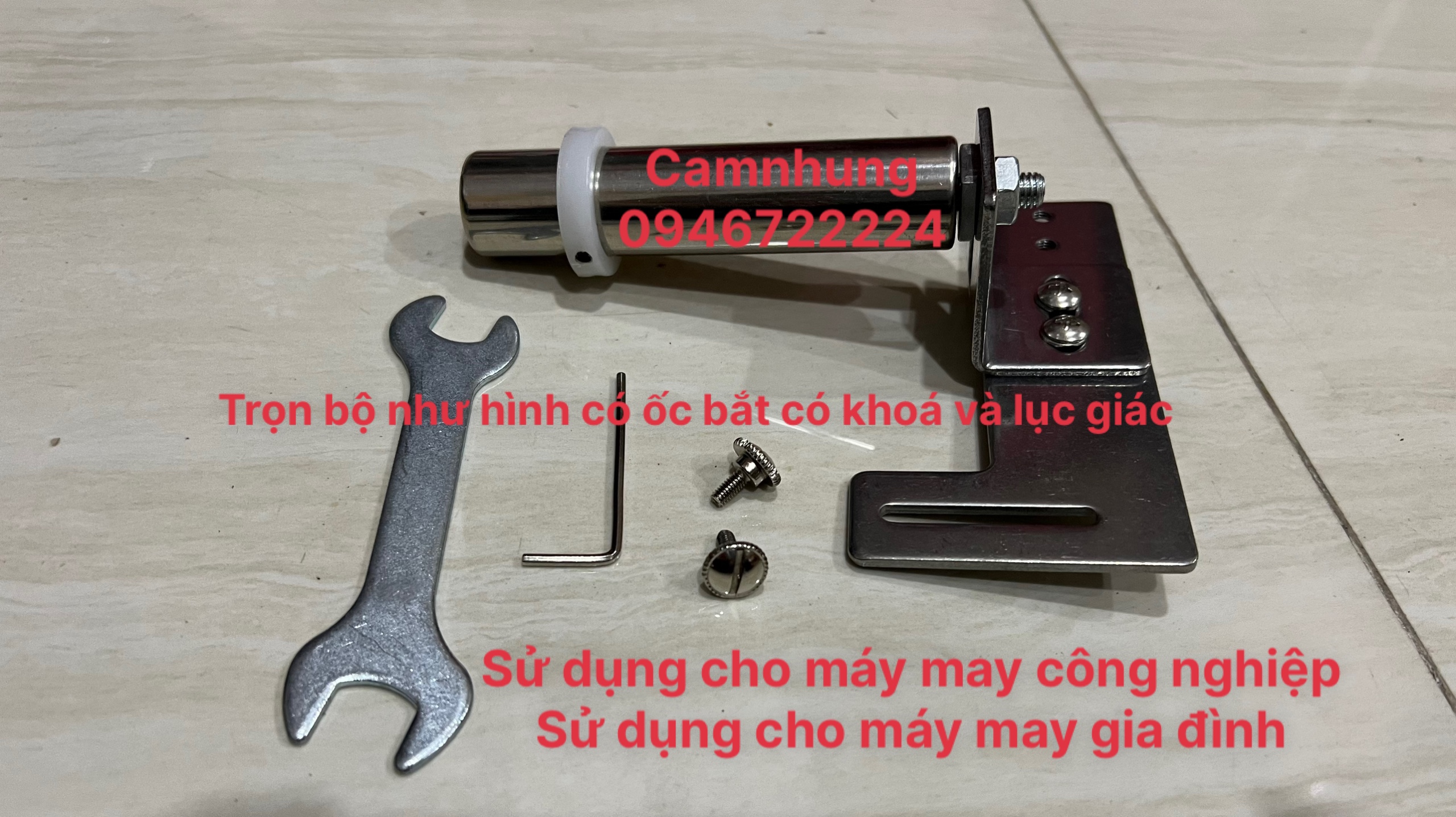 Bộ trợ lực căng thun 1 bánh lăn máy may 1 kim công nghệp jack, juki, siruba,suntar,...