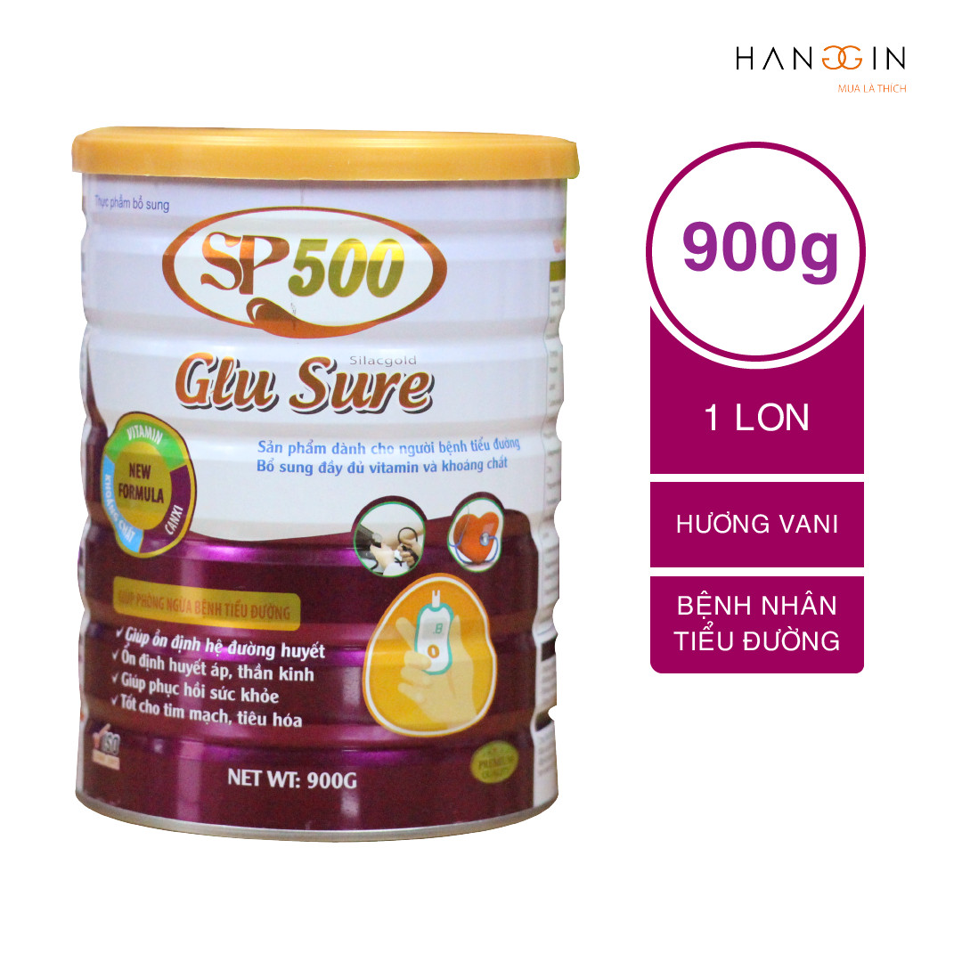 Sữa bột dành cho người tiểu đường glu sure 900g - hỗ trợ ổn định đường huyết
