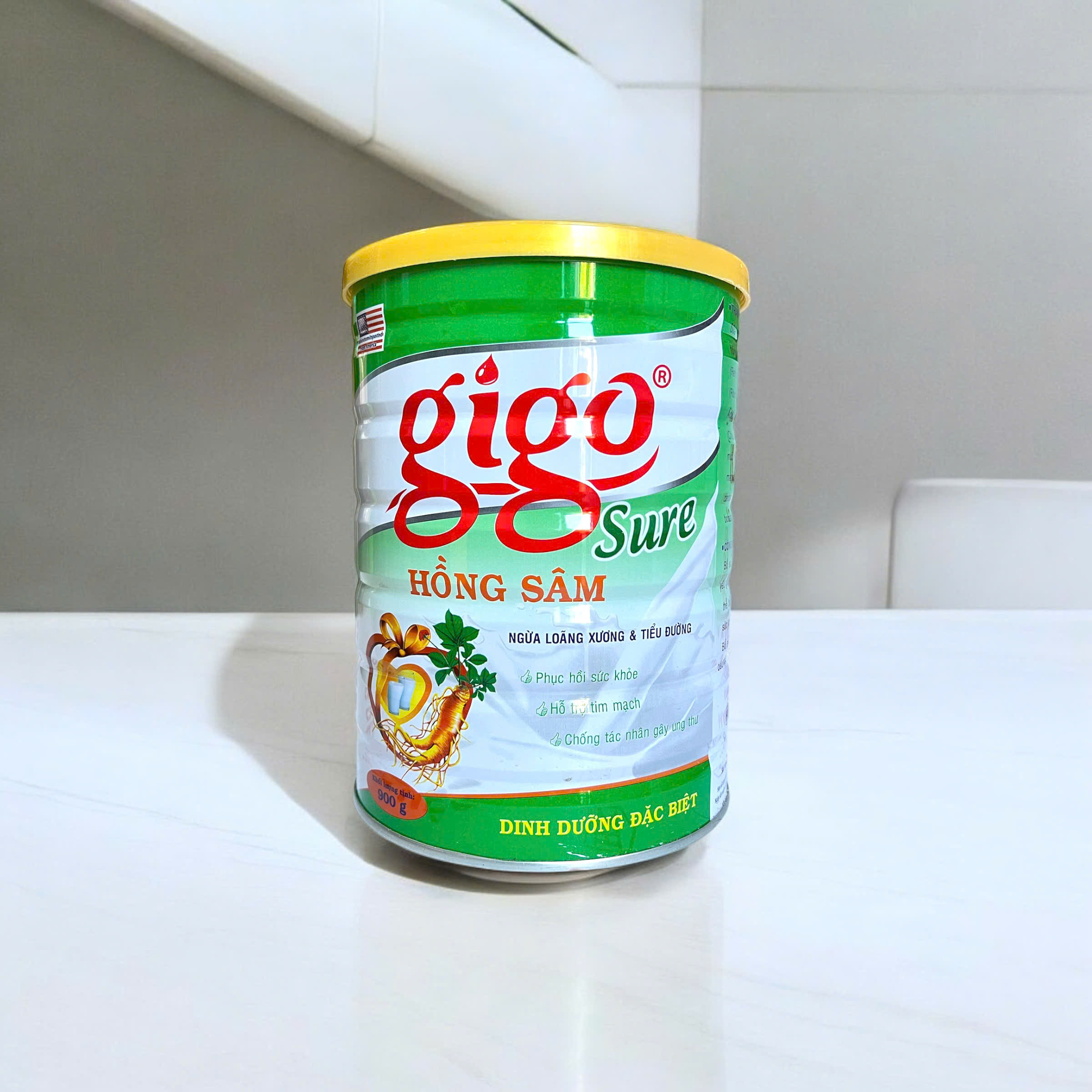 Sữa bột gigo sure hồng sâm - sữa dành cho người tiểu đường 900gr