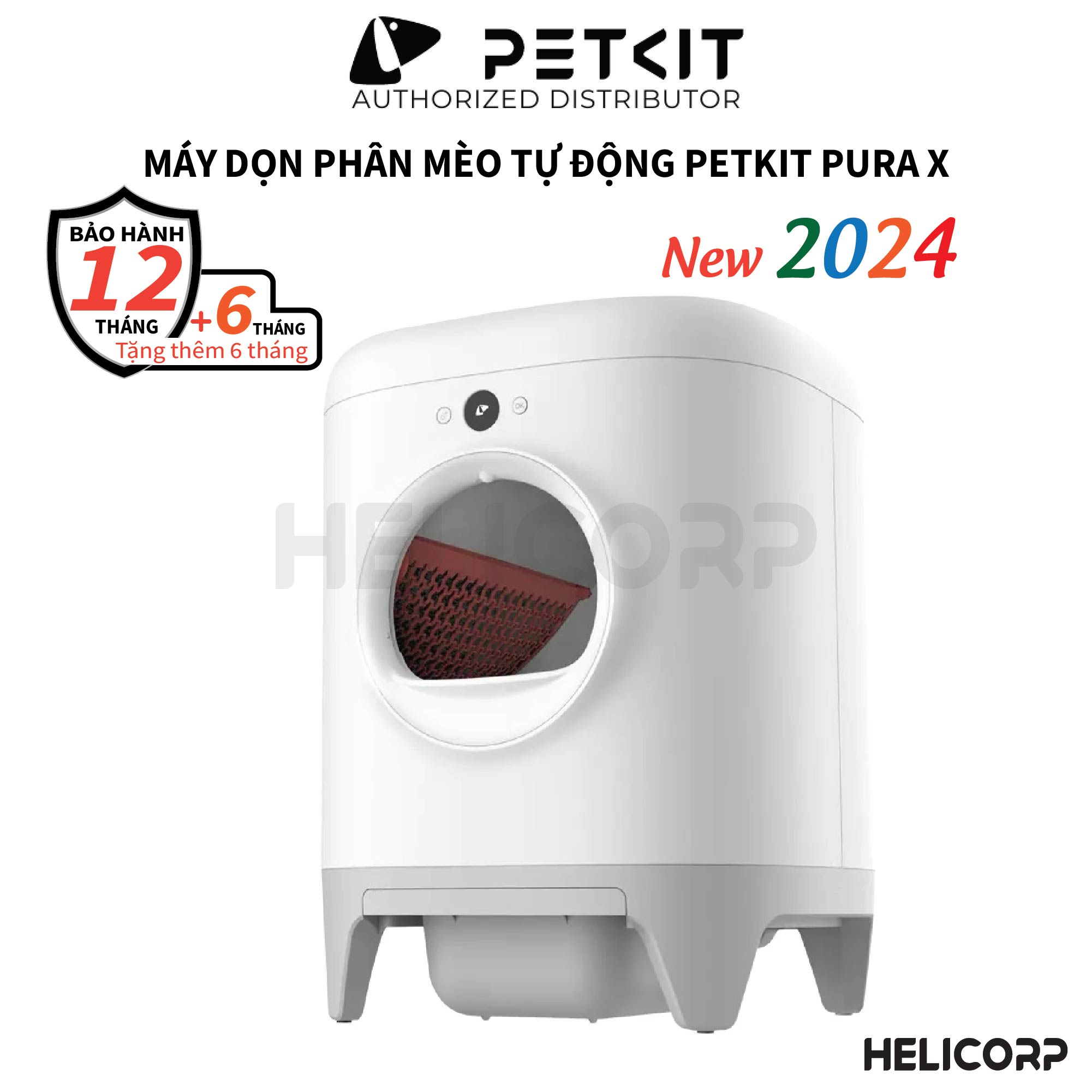 Máy vệ sinh cho mèo petkit pura x - nhà vệ sinh cho mèo tự động petkit pura x - helicorp