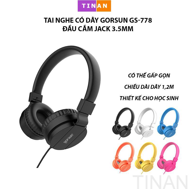 Tai nghe có dây gorsun gs-778, có thể gập lại