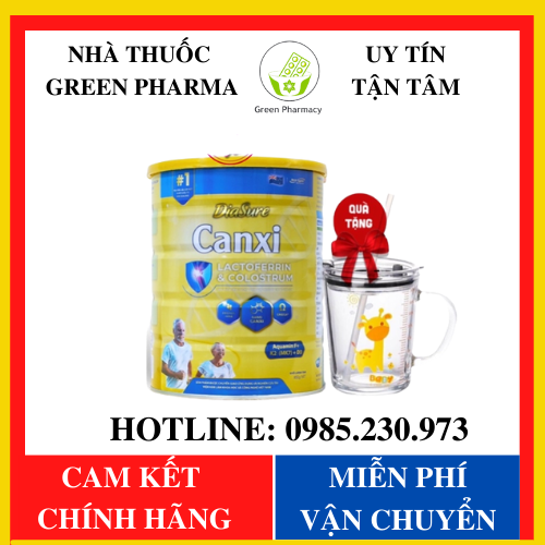 [CHÍNH HÃNG – GIÁ SỈ] Sữa DIASURE CANXI 850G - hỗ trợ bổ sung dinh dưỡng, nano canxi phòng chống loãng xương, cải thiện vấn đề xương khớp - Green Pharma 1